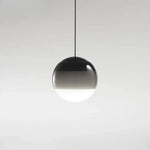 suspension lumineuse moderne câble suspendu gradient couleur vert bleu blanc