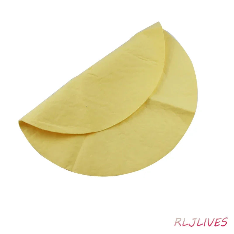 serviette pva jaune clair moderne unie légèrement plissée absorbante 30cm unique