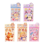 stickers 3d cartoon ours panda enfants maison adhésifs mignons dessins animés couleurs variées