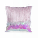 housse coussin sequins blanche moderne adhésive 40x40cm lit canapé voiture