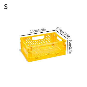 panier rangement pliable plastique perforé maison organisateur moderne