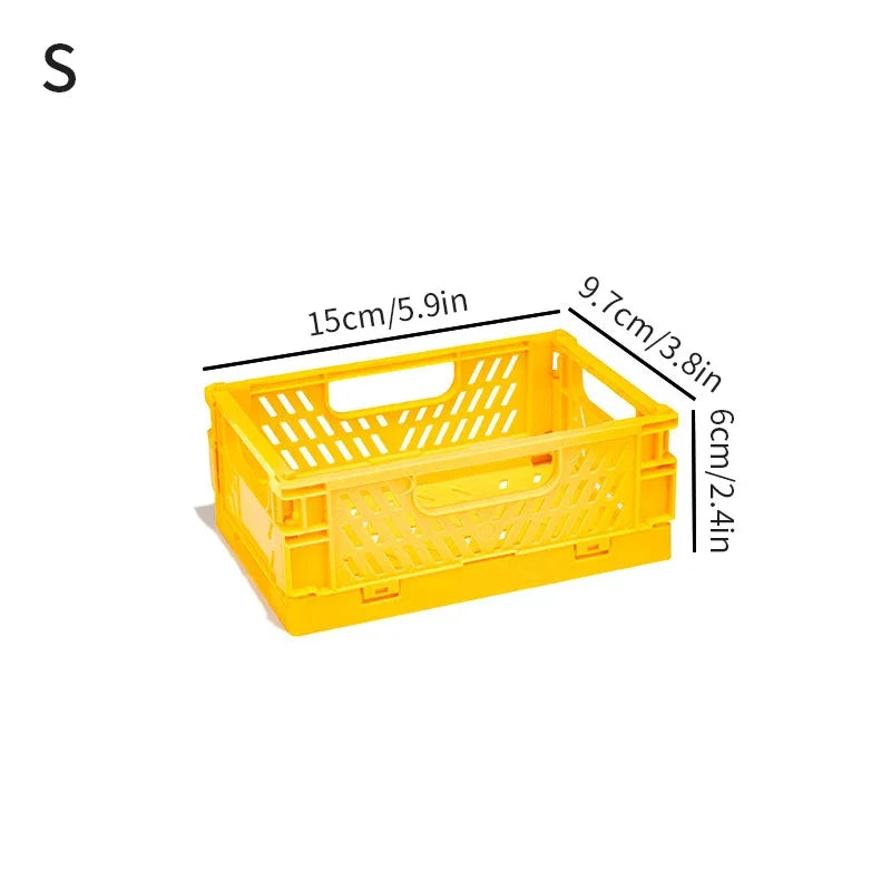 panier rangement pliable plastique perforé maison organisateur moderne
