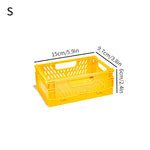 panier rangement pliable plastique perforé maison organisateur moderne