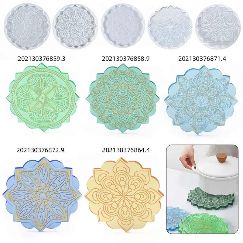 moule silicone floral mandala deco gâteau art deco symétrique cuisine