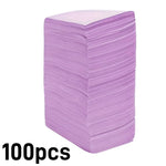 serviettes jetables violet blanc rose rayures horizontales modernes 100 pièces coussin repos main emballage