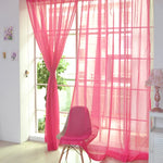 rideaux transparents modernes couleur violet blanc fenetre voilage decoratif textiles maison