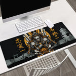 tapis souris samouraï noir doré motifs japonais loyalty honor tapis jeu rapide gamers décoration