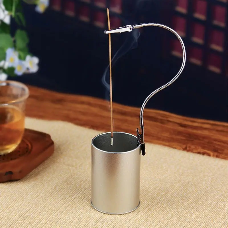 diffuseur d'encens moderne clip argenté bougie parfum maison spirale encens bocal moderne zen