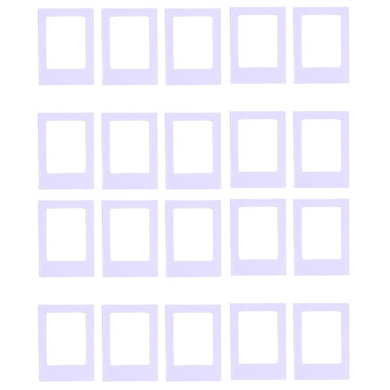 cadres photo aimants couleurs violet rose bleu moderne minimaliste cartes postales