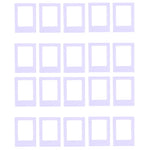 cadres photo aimants couleurs violet rose bleu moderne minimaliste cartes postales