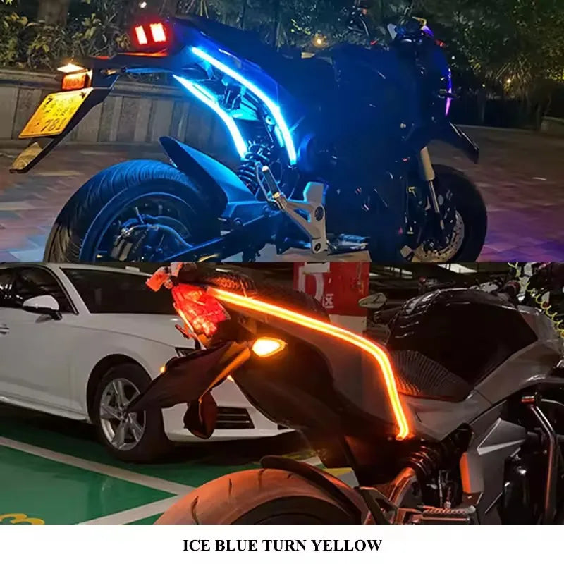 bande lumineuse led bleu clair blanc jaune moderne adhésif fluo fonctionnelle câble opacité