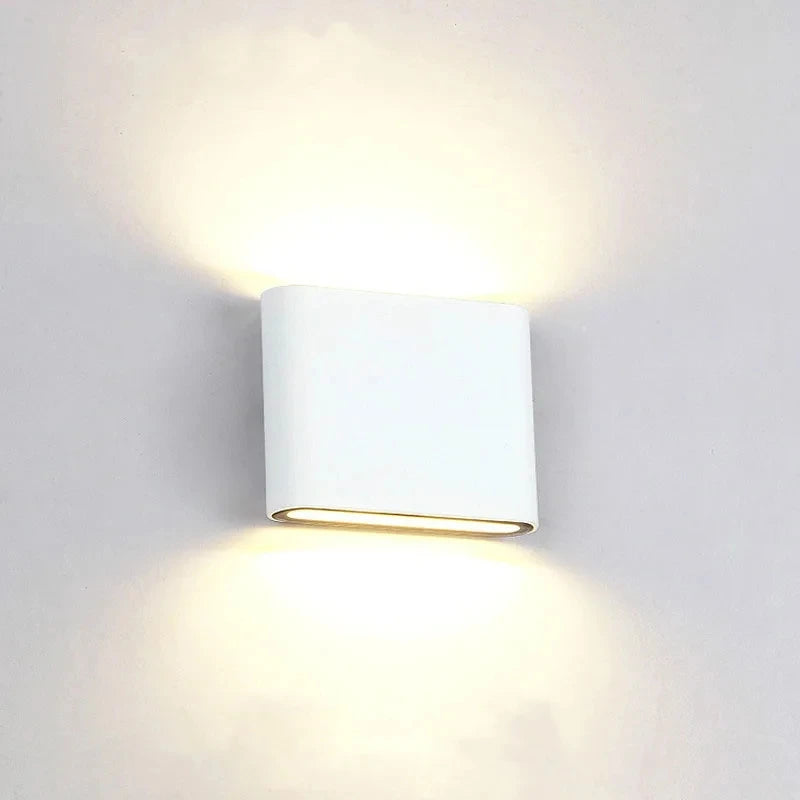 appliques murales led modernes étanches noir blanc ip65 extérieur jardin allée parking