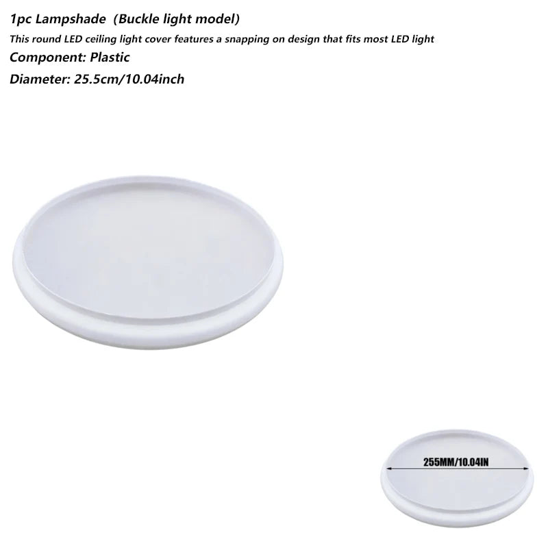 cache lampe led blanc moderne opacité diamètre 18.7cm 22.5cm 29.5cm 34.7cm 44.5cm