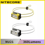 lampe frontale ultra légère led noir blanc jaune cordon ajustable trail running camping