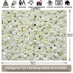 fond photo blanc fleurs 2d opaque décoration événement anniversaire mariage noëlnaissance
