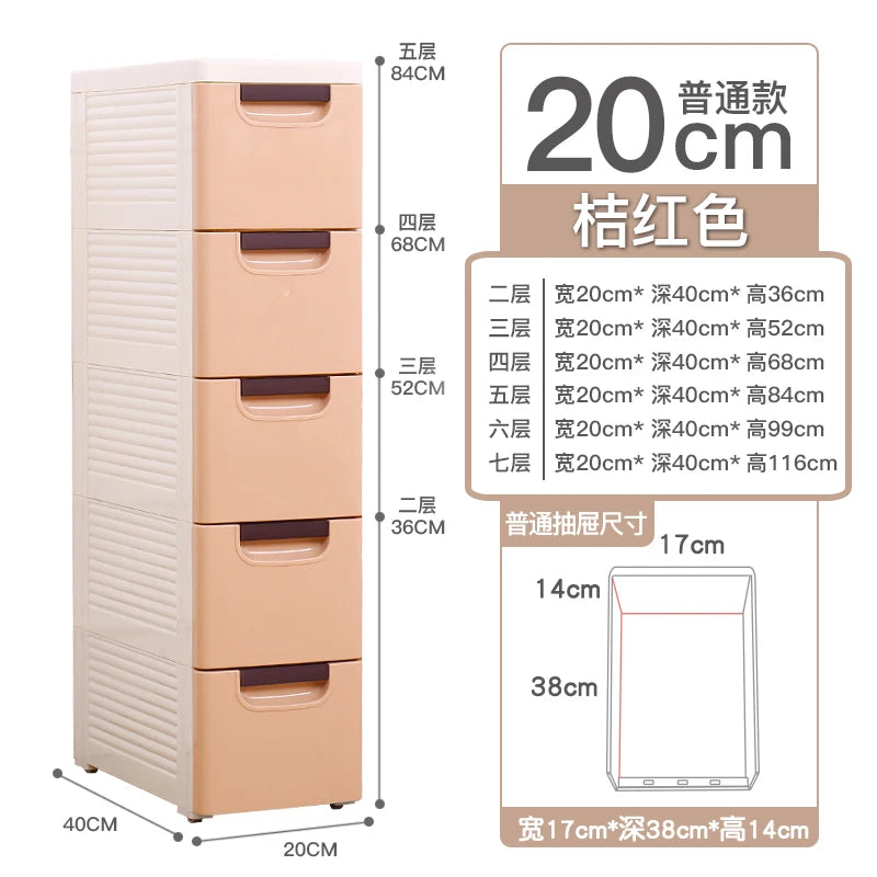 meuble rangement salle bain tiroirs plastique niveaux organisateur moderne couleur pastel