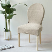 housse chaise coton texturée beige marron noir protection antidérapante moderne minimaliste
