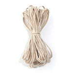 ruban décoratif toile jute motifs géométriques beige rustique artisanal emballage décoration mariage