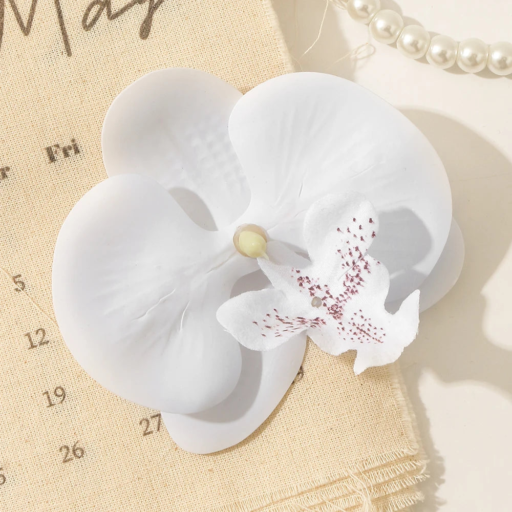 fleurs artificielles orchidées clips décoration mariage intérieur composition florale maison