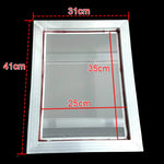 cadre tableau blanc alu mat classique adhésif verre mur 41x35cm sérigraphie a3 Polyester