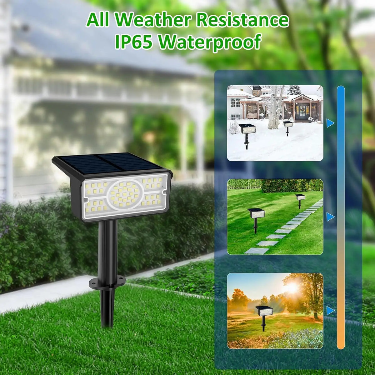 lampe solaire moderne noire ip65 étanche extérieure jardin cour voie led rechargeable