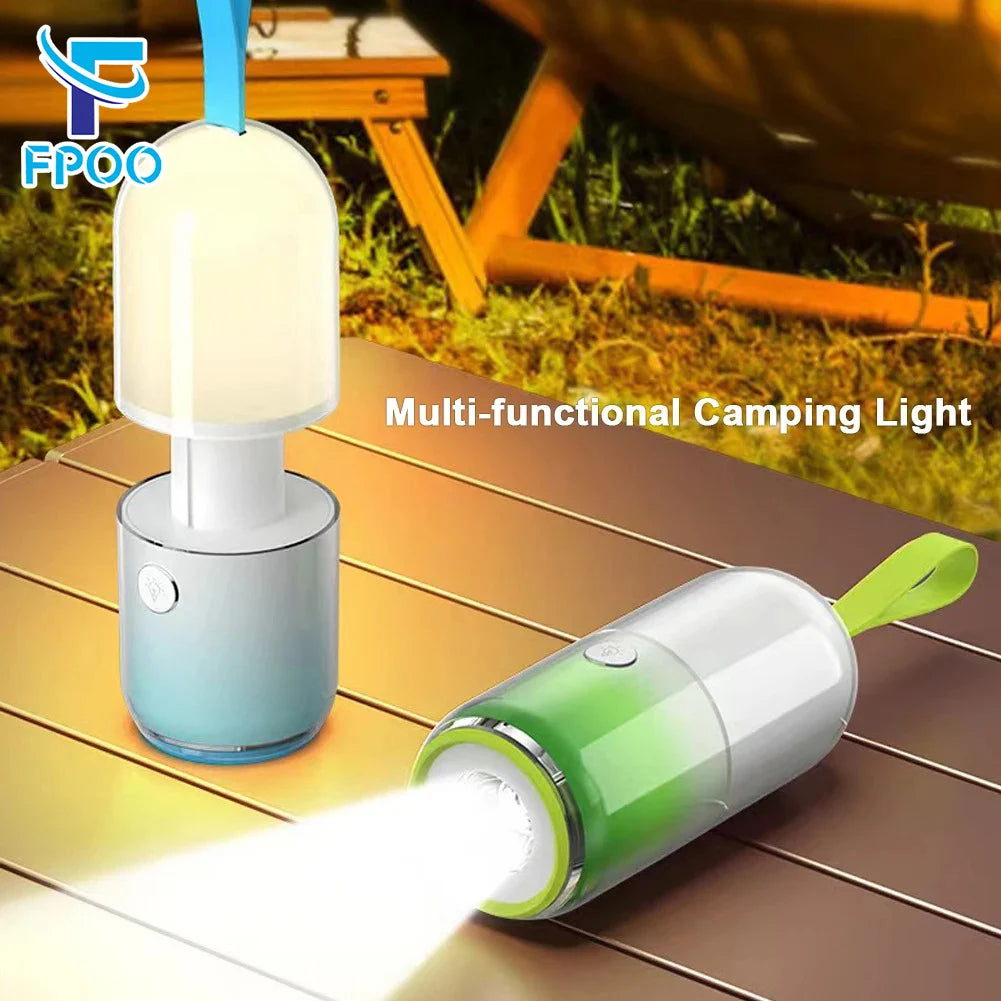 lampe torche rechargeable étanche bleu clair vert flashlight portable camping randonnéeextérieur