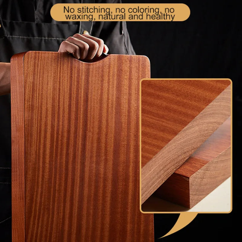 planches découper bois marron foncé traditionnel grain naturel anti moisissure respectueux environnement poignée métal