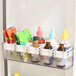organisateur rangement blanc moderne adhésif perforations support cuisine fridge pratique