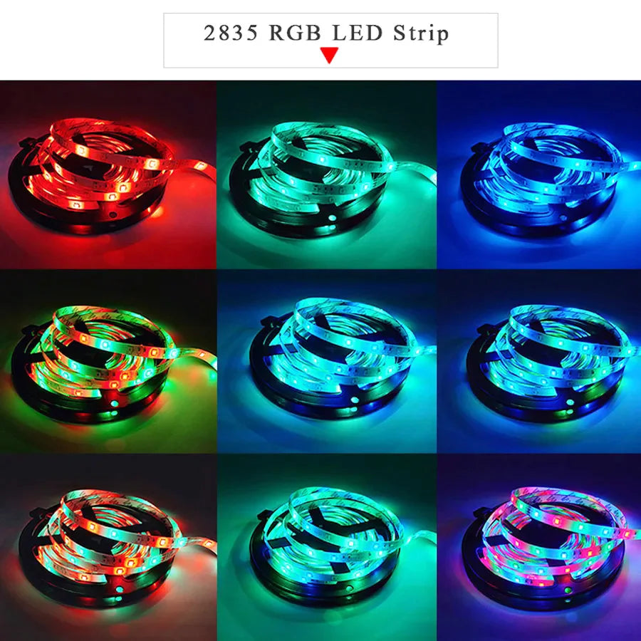 ruban led flexible ip65 étanche 5m blanc rouge vert bleu rvb adhésif moderne