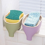 support savon moderne antidérapant plastique vert violet bleu gris plat lisse auto drainant salle