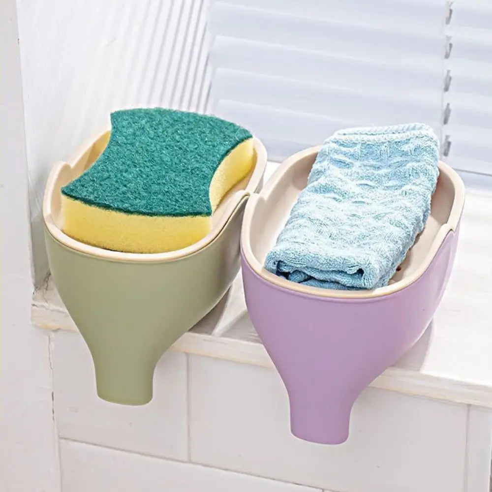support savon moderne antidérapant plastique vert violet bleu gris plat lisse auto drainant salle