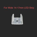 clips fixations ruban led néon transparent vis fixation pratique 5mm 8mm 12mm 14mm 17mm