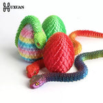 décoration intérieure serpent multicolore réaliste œuf inclusion 30 cm 8.5 cm