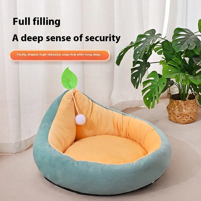 lit animal orange vert pastel velours doux moderne confortable peluche coussin doux base solide