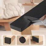 protections pieds meubles adhésives carrées rectangles cylindriques texture alvéolée noir meuble minimaliste utilitaire