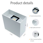 lampe murale led moderne blanche or ip65 fixation murale lentille translucide aluminium
