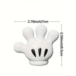 support mural décoratif mickey brosse dents ventouse serviette bijoux blanc noir moderne ludique enfantin