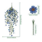 guirlande fleurs artificielles rouge rose jaune violet blanche bleue modernes decoration intérieure mariage pendaison