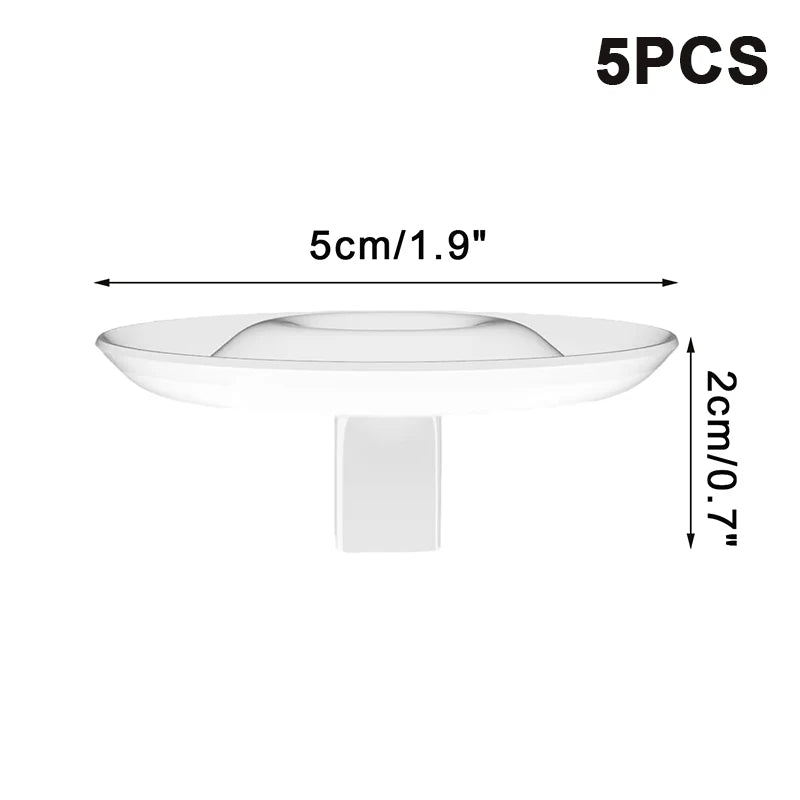 support fleurs flottant transparent moderne adhésif motifs bulles inclusion artificielle rond