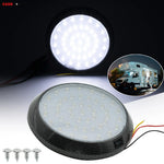 lampe led noir carbone moderne 12v vis fixations camping car van bateau
