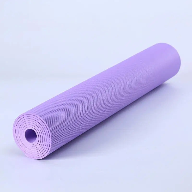 tapis yoga bleu rose gris moderne antidérapant 173cm 61cm texture tissage confortable sport pilates