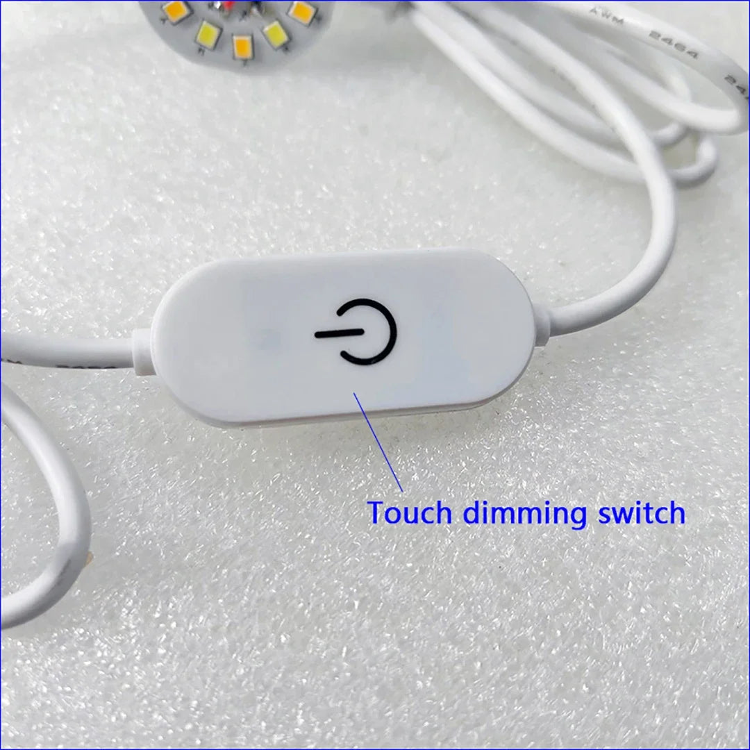plaque led blanc couleurs 5w interrupteur tactile câble usb 1.5m moderne chambre coucher veilleuse