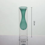 vases verre modernes transparents sphères bleu vert rose violet orange