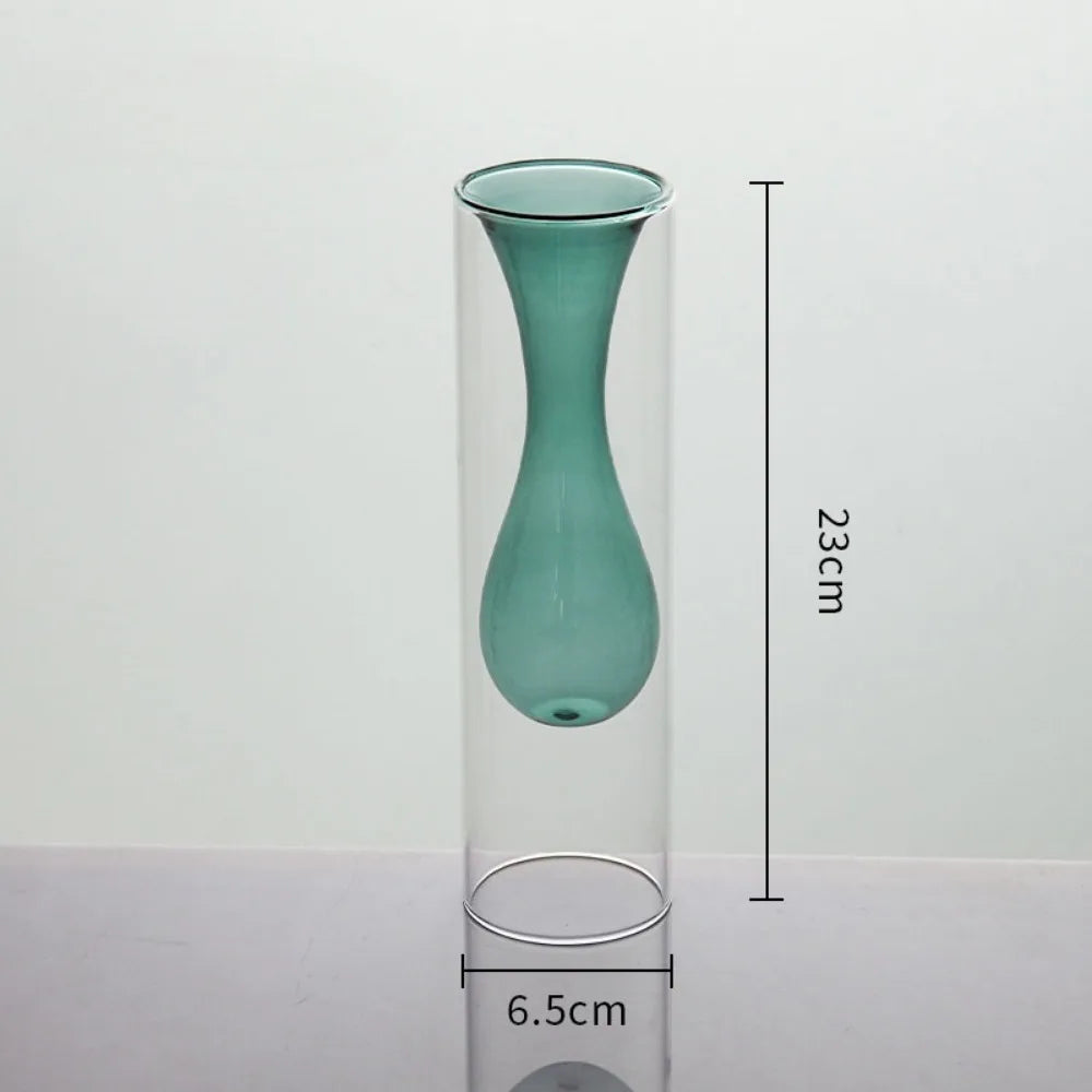 vases verre modernes transparents sphères bleu vert rose violet orange