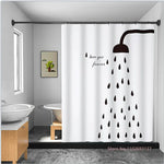 rideau douche géométrique moderne motifs pluie douche lampes suspendues carte monde opacité variable