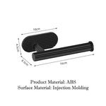 porte serviettes moderne porte papier toilette noir blanc motif géométrique motif tasses