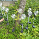 lumière solaire transparente colorées moderne autoinstallation étanche jardin décorationextérieur led ip65
