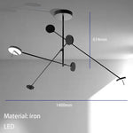 lampe suspension moderne minimaliste fixation mur noir éclairage quotidien chambre cuisine salle manger