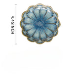 assiettes bijoux rose clair blanc bleu clair texture marbrée moderne élégant opacité