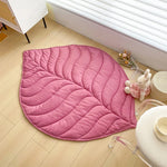 tapis enfant feuille verte rose doux moderne plissé oiseau peluche extérieur pique nique plage